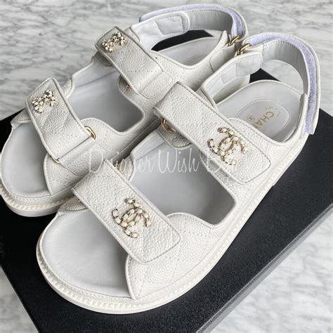 fake coco chanel sandals|chanel sandals black and white.